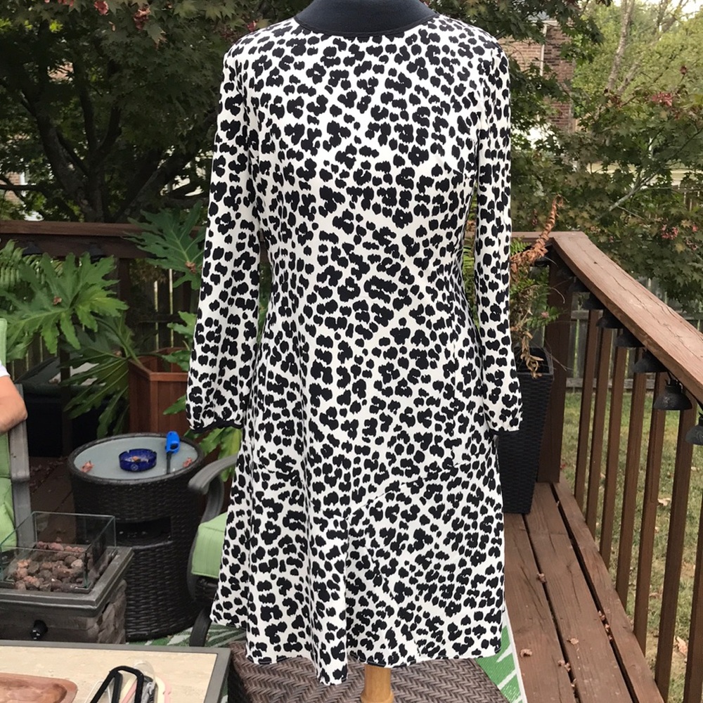 Animal print LOFT dress size 2